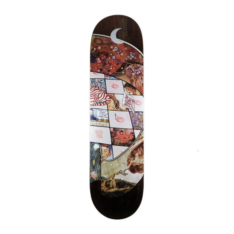 Skateboard Deck With Competitive Skating Specs-MAGENTA SKATEBOARDS GLEN FOX MUSEUM SERIES 8.125