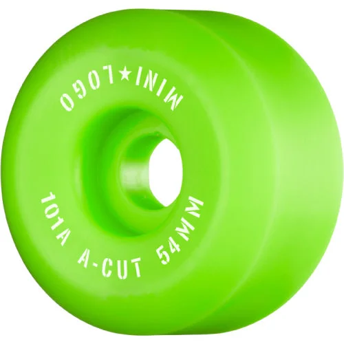 Skateboard Wheels With Classic Design-Mini Logo Skateboard A-cut Wheels Green 54MM 101A