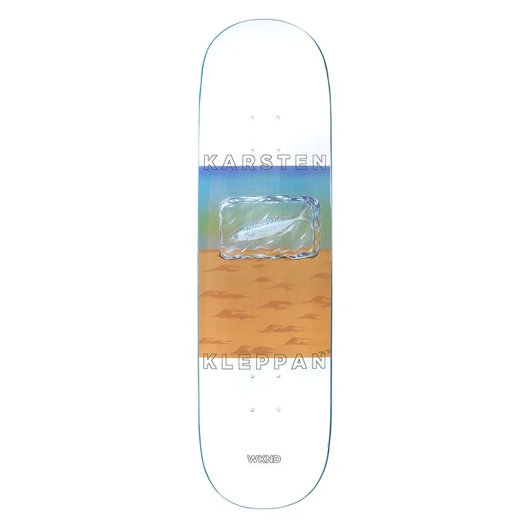 Skateboard Deck With Custom Graphics-WKND FISH IN ICE KARSTEN KLEPPAN DECK // 8.375" &  8.5"