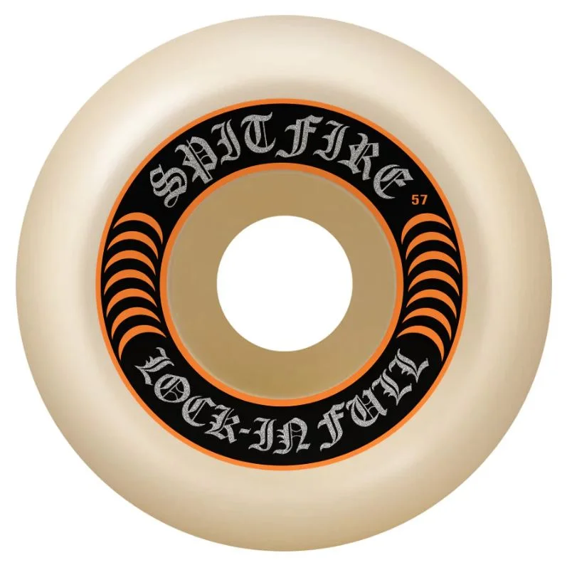 Skateboard Wheels With Lightweight Design-Spitfire Wheels 57mm 99a Lock-in Fulls Formula4