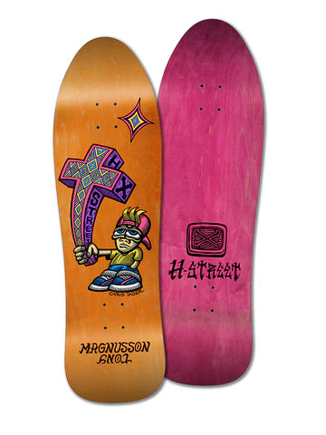 Skateboard Deck With Enhanced Comfort-T-MAG/DYER SE, "Kid 'n' Cross" Skateboard Decks