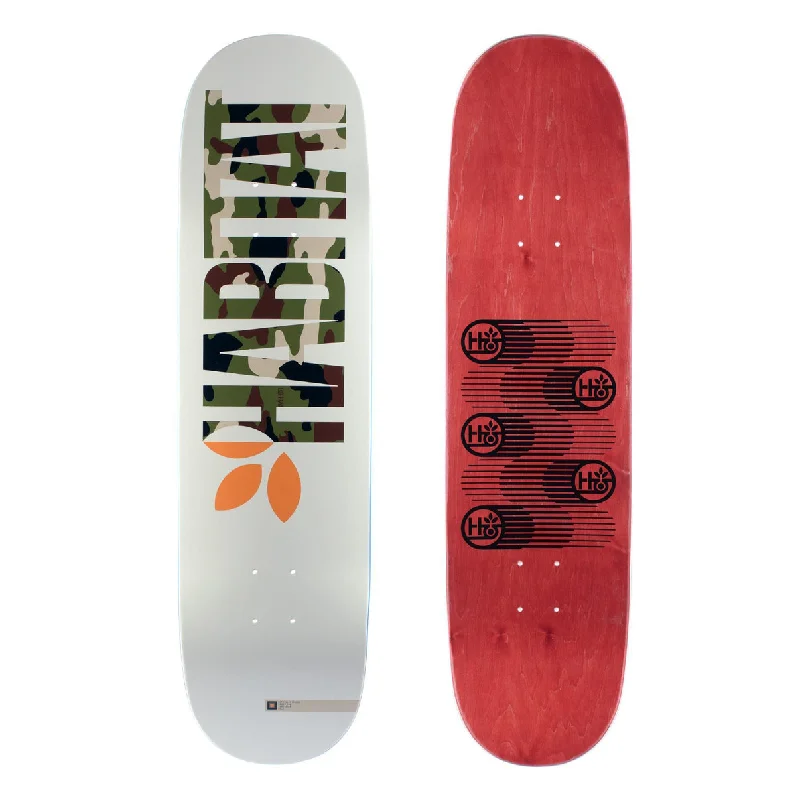 Skateboard Deck For Reliable Performance-HABITAT SKATEBOARDS APEX CAMO TWIN 8.375