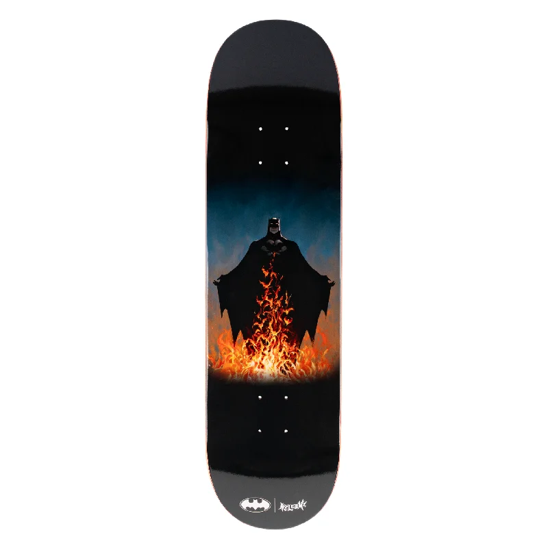 Skateboard Deck For Freestyle-Batman x Welcome - Bat Flames on Popsicle - 8.5"