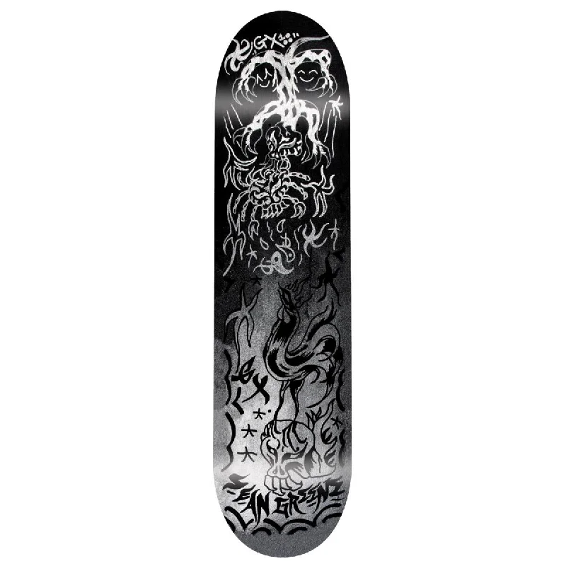 Skateboard Deck For Better Flick Control-GX1000 RISING "GREENE" DECK 8.625