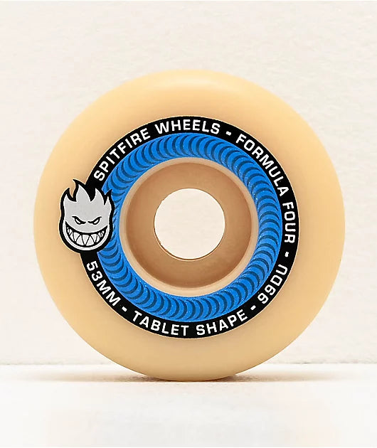 Skateboard Wheels With Maximum Speed-Spitfire Formula Four Tablet Wheels (99D) - 53mm