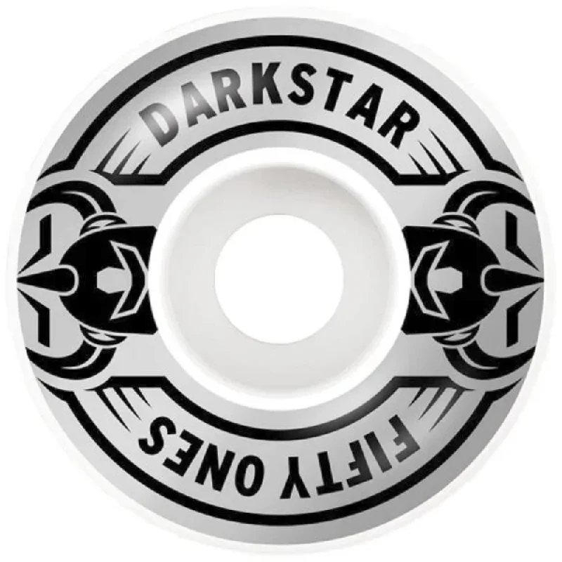 Skateboard Wheels With Water Resistance-Darkstar Quarter Silver 51mm - Skateboard Wheels