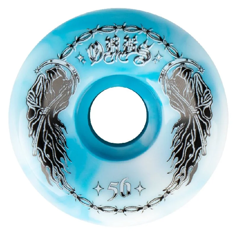 Skateboard Wheels For Long-Distance Skating-Orbs Wheels 56mm Specters Blue/White Swirl