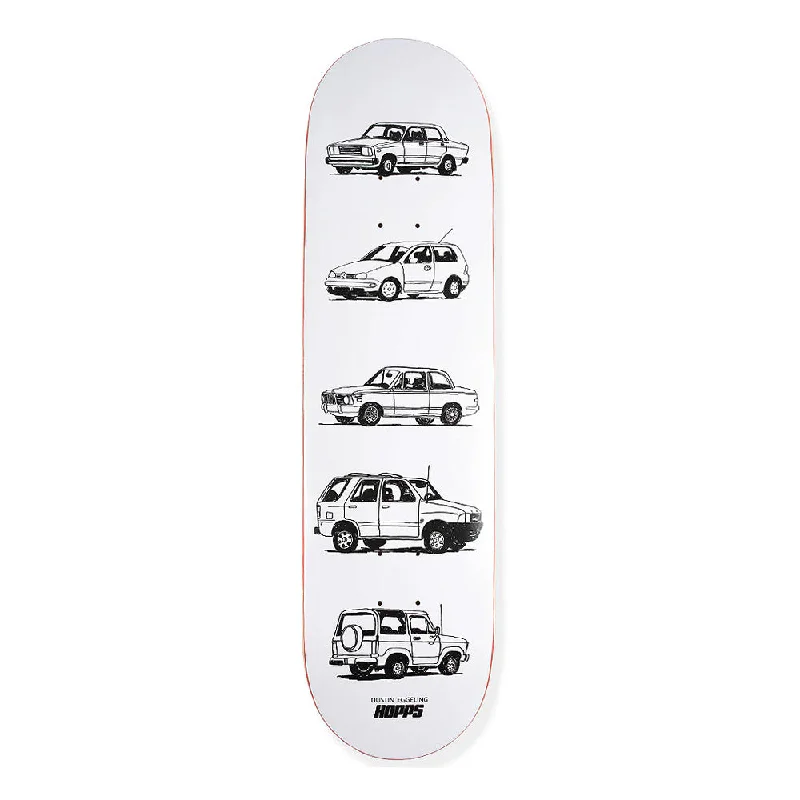 Skateboard Deck With Lightweight Flex-HOPPS AUTO SERIES EGGELING PRO MODEL DECK // 8.375"