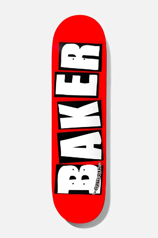 Skateboard Deck For Smooth Transitions-Baker Brand Logo Red Deck