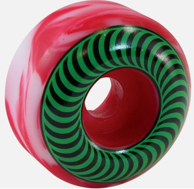 Skateboard Wheels With Soft Durometer-Spitfire Wheels 52mm 99a Classic Red/White