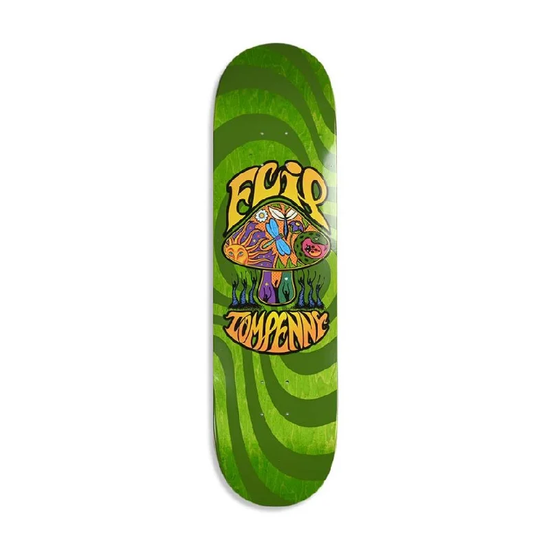 Skateboard Deck With Carbon Fiber-Flip Deck Penny LoveShroom Green 8.25