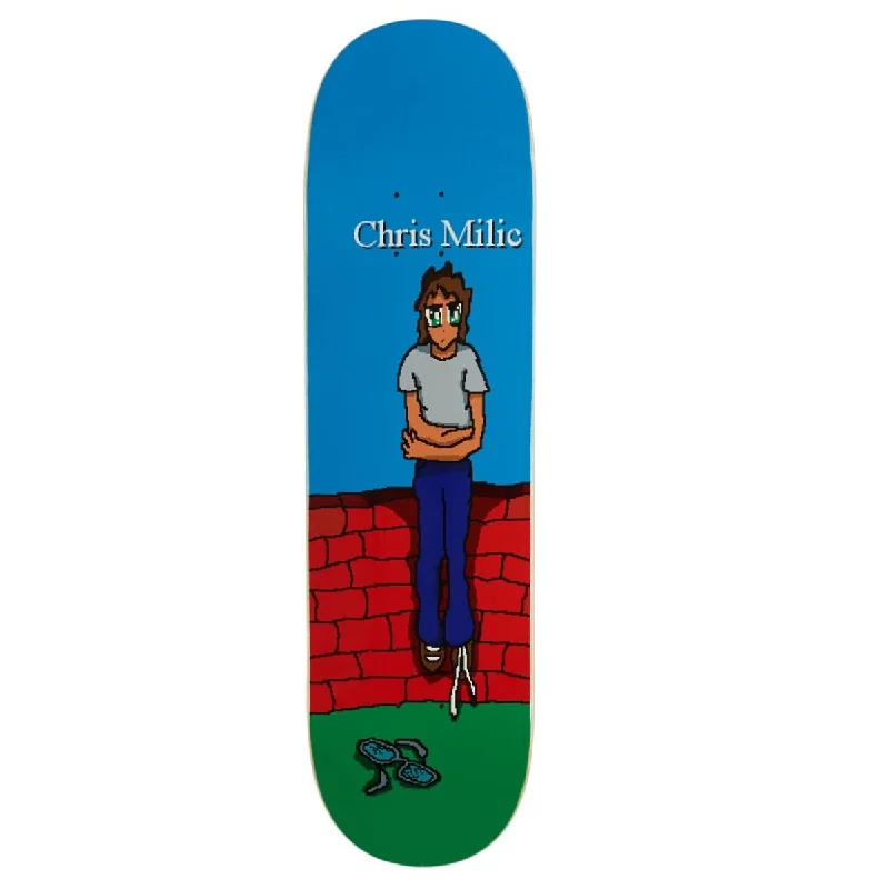 Skateboard Deck With Extra Stability-Frog - Chris Milic -  Broken Glasses Deck