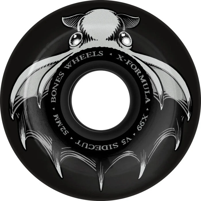 Skateboard Wheels For Stronger Push Off-Bones - X-Formula Dark Waters V5 Sidecut 99A Wheels (52mm)