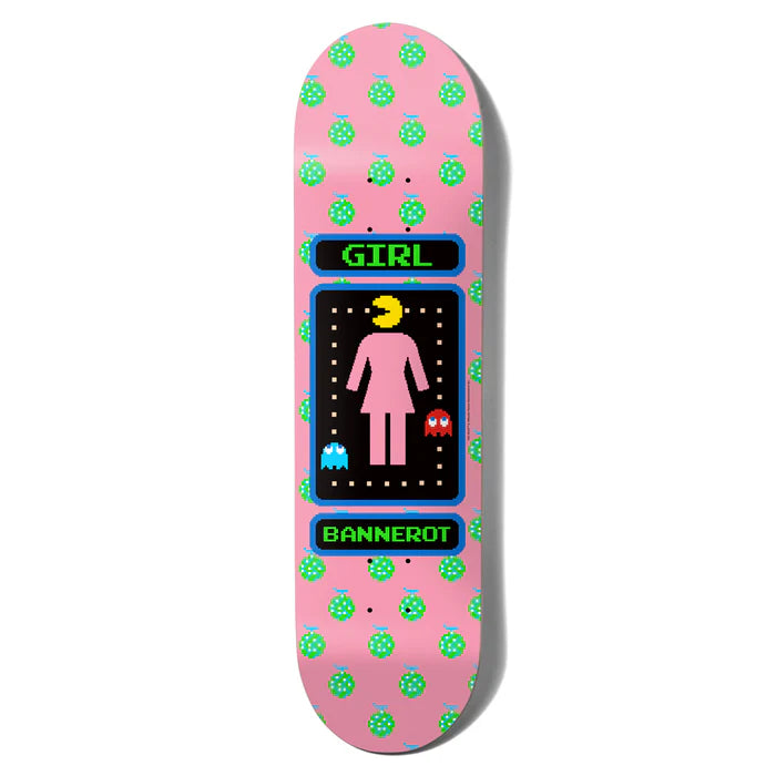 Skateboard Deck With Ultimate Versatility-Girl Bannerot Pac-Man Deck - 8.25