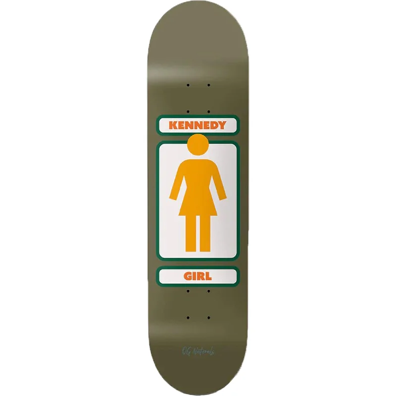 Skateboard Deck With High Concave-Girl Kennedy 93 Naturals 8.25" Twin Tip Skateboard Deck