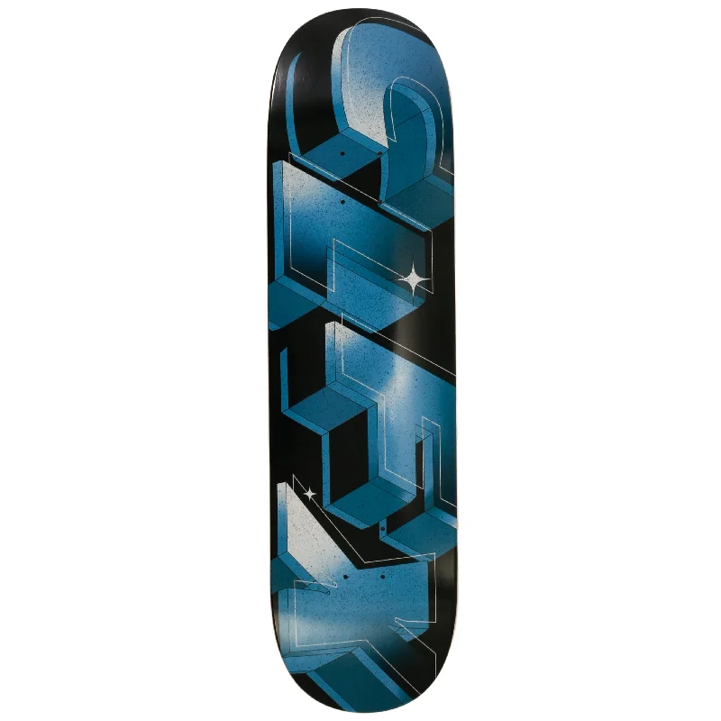 Skateboard Deck For High-Speed Tricks-303 Boards - 3D CLFX Block Deck Blue (8.25"/8.5")