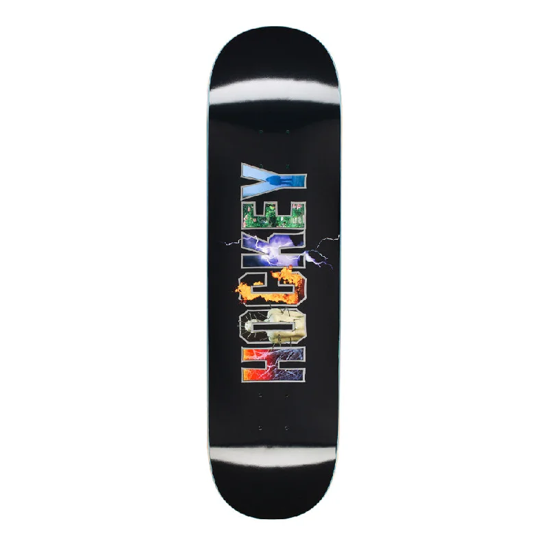 Skateboard Deck With Low-Maintenance Surface-HOCKEY DAVE'S ARENA DECK (SHAPE 2) // 8.5"