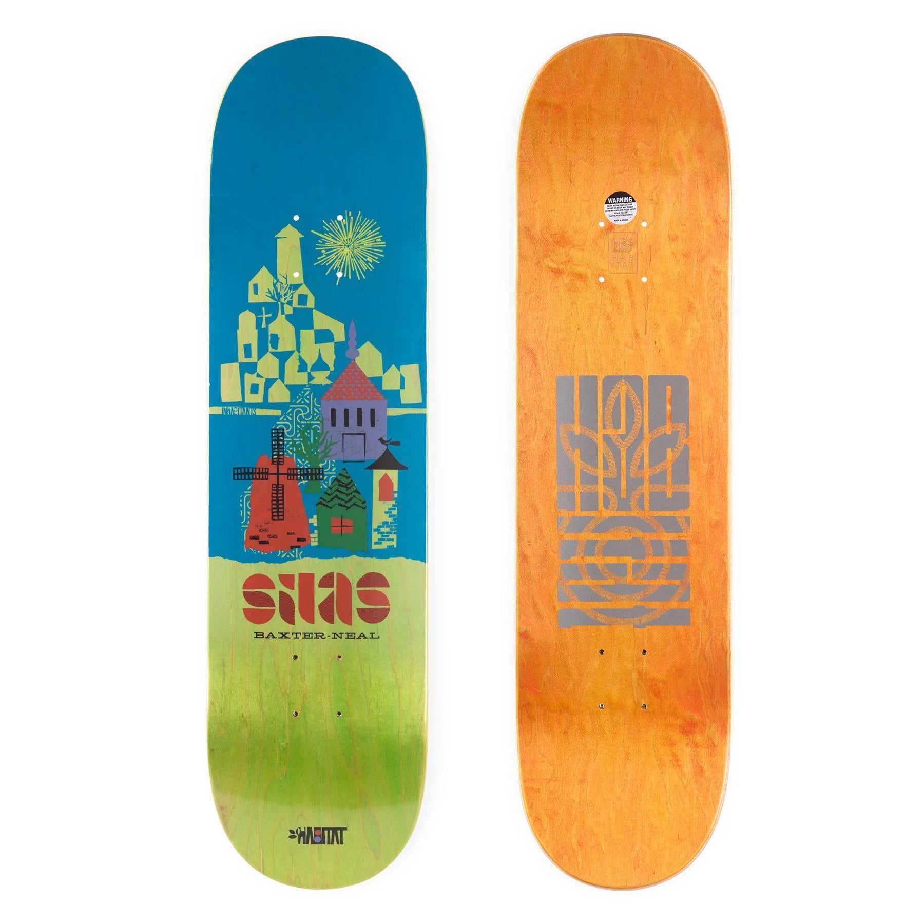 Skateboard Deck With Perfect Thickness-Habitat Silas Citadel Deck- 8.25