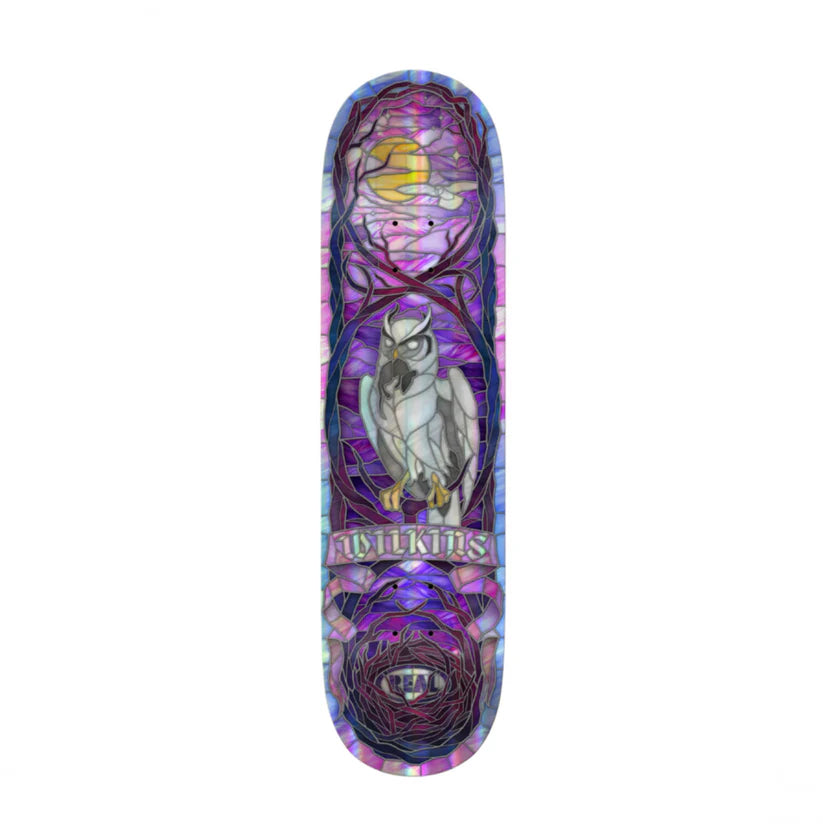 Skateboard Deck With Water-Resistant Finish-Real -Jimmy Wilkins Holographic Cathedral Deck (8.5)