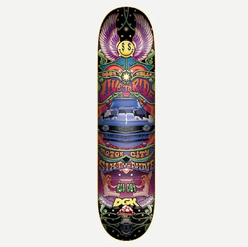 Skateboard Deck For Better Flick Control-DGK Deck Ghetto Psych Kalis 8.1