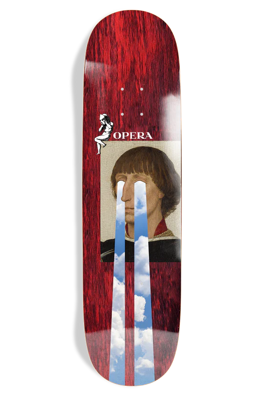 Skateboard Deck With High Impact Resistance-Opera Deck 8.38 Drama EX7 Red