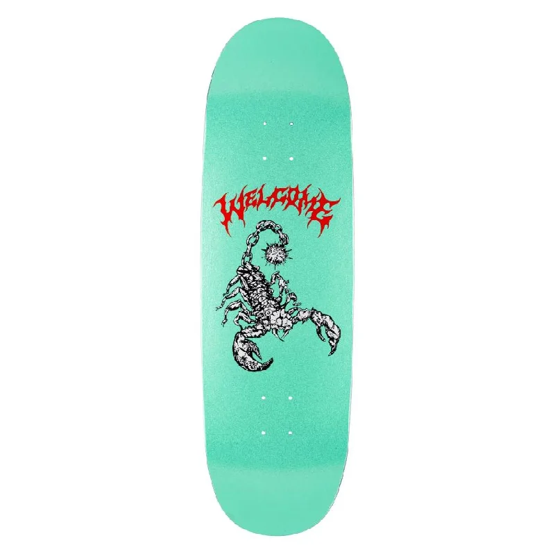 Skateboard Deck For High-Performance Riding-Welcome Deck Mace 9.5 Teal Glitter