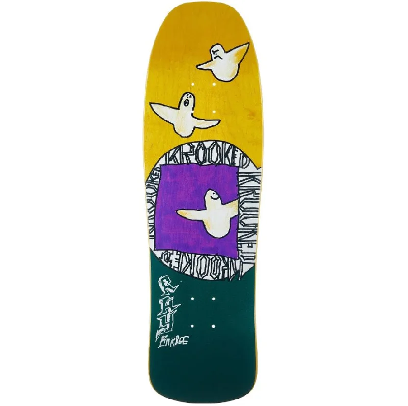 Skateboard Deck With High Friction Coating-Krooked Deck 9.5 Barbee Bird Nests