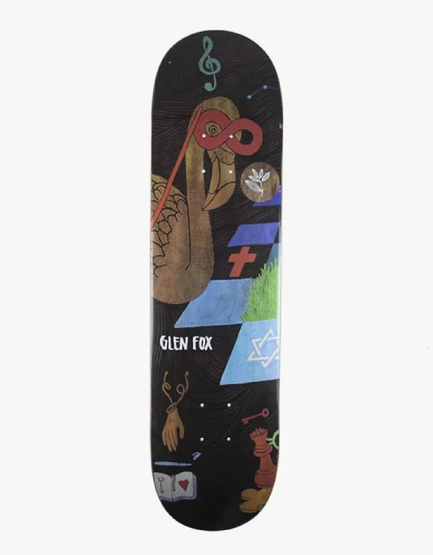 Skateboard Deck With Maximum Pop-Magenta Fox Zoo Series Skateboard Deck