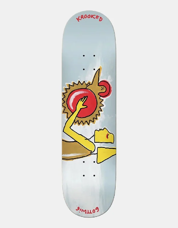 Skateboard Deck For Longboarding-Krooked Gottwig Ra Skateboard Deck - 8.38"