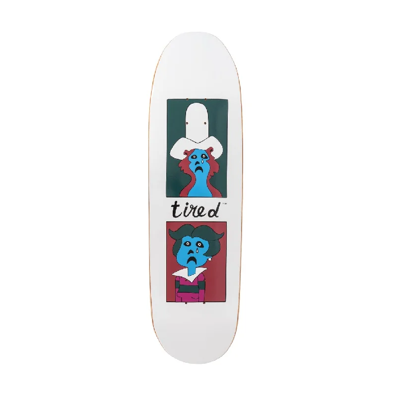 Skateboard Deck With Street-Style Graphics-TIRED SAD FACES DONNY SHAPED DECK - 8.6