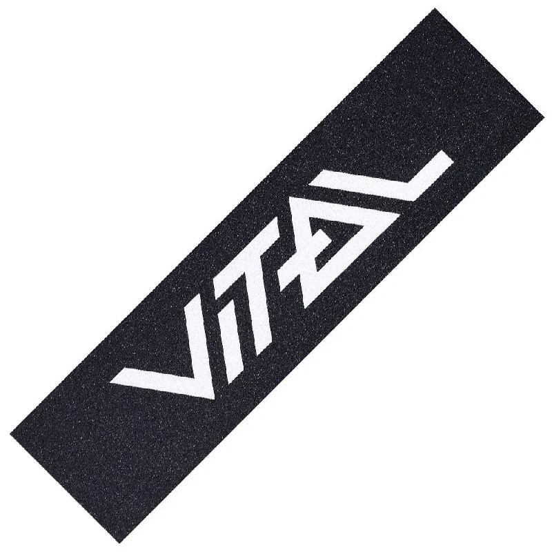 Skateboard Grip Tape With Perfect Cut Precision-Vital Logo Grip Tape White