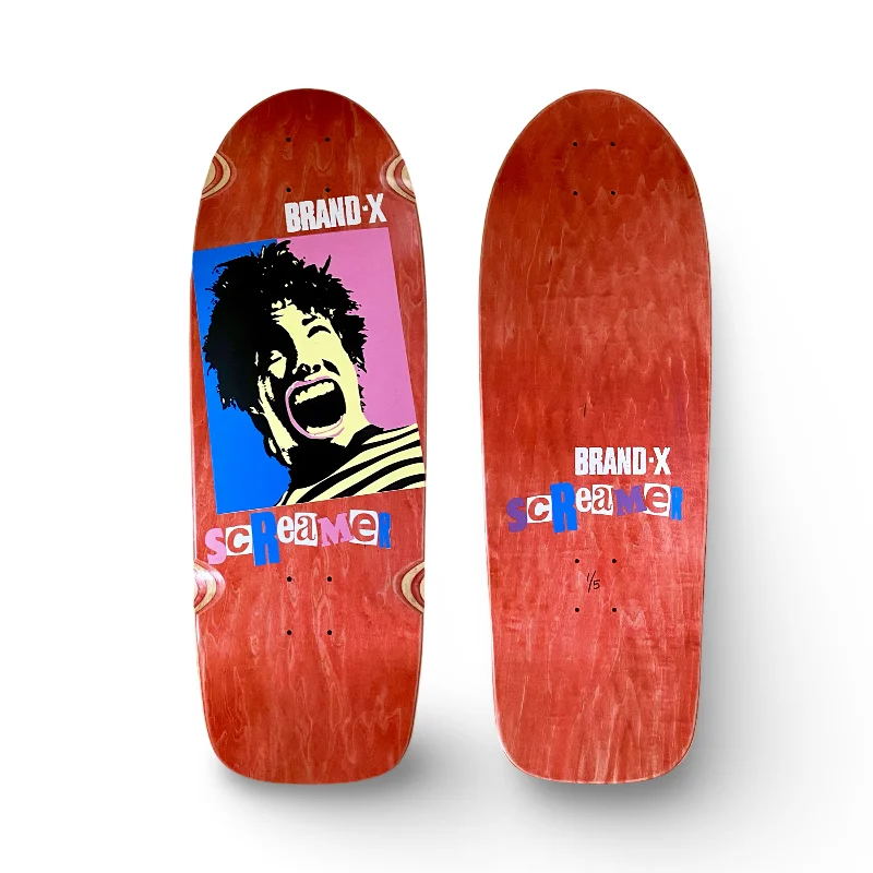 Skateboard Deck With Narrow Profile-Screamer 10”x30” HAND PAINTED Limited Edition Deck (1 of 5)