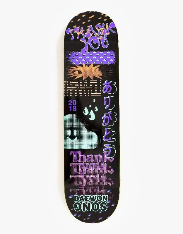 Skateboard Deck With Seamless Construction-Thank You Daewon Fly Skateboard Deck