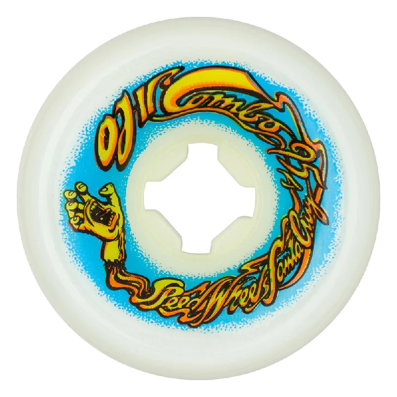 Skateboard Wheels For Extra Flex And Grip-OJ II Original White Combo Wheels 60mm - 95A