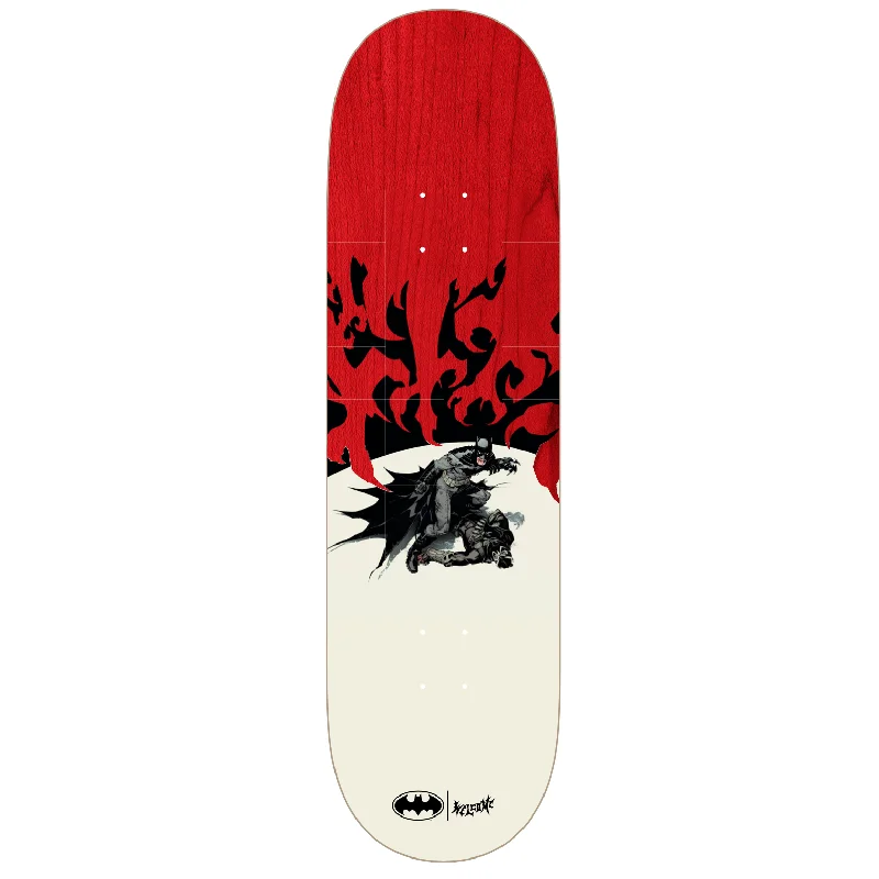 Skateboard Deck With Reinforced Tail-Welcome x Batman Talons on Popsicle Red Stain 9.0" Skateboard Deck