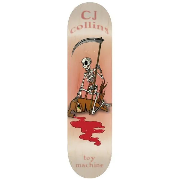 Skateboard Deck With Seamless Construction-Toy Machine Deck 8.25 Collins Reapers