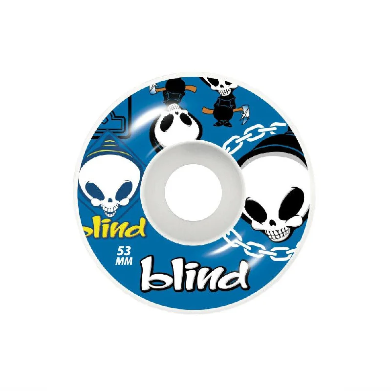 Skateboard Wheels With Pro-Endorsed Quality-Blind Random Blue 53mm - Skateboard Wheels