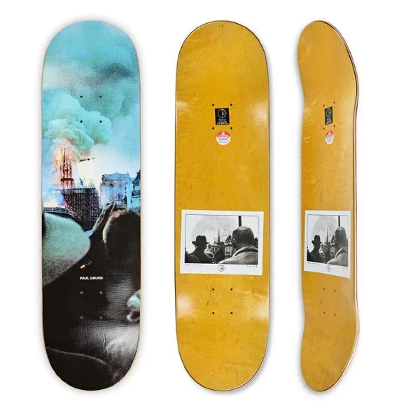 Skateboard Deck With Minimalist Design-Polar - Paul Grund Notre Dame Slick Deck (8.5)