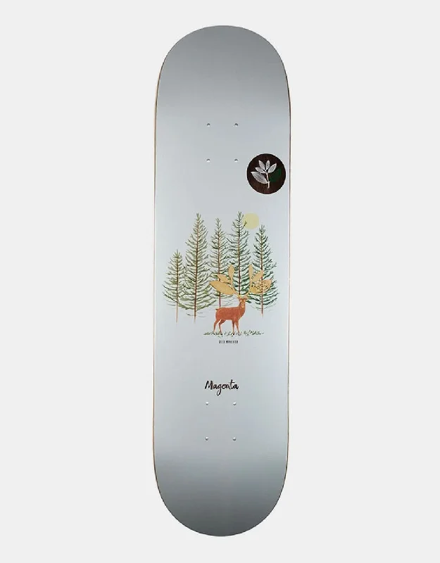 Skateboard Deck For Park Skating-Magenta Deer Skateboard Deck