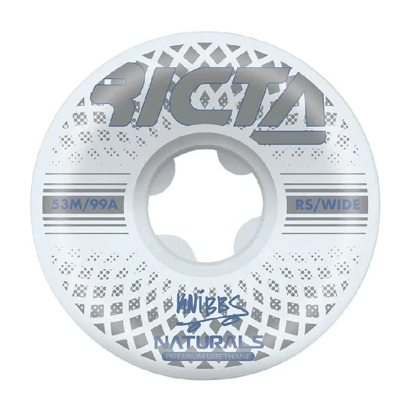 Skateboard Wheels With Reinforced Edges-Ricta Wheel 53mm Knibbs Reflective Naturals Wide 99a