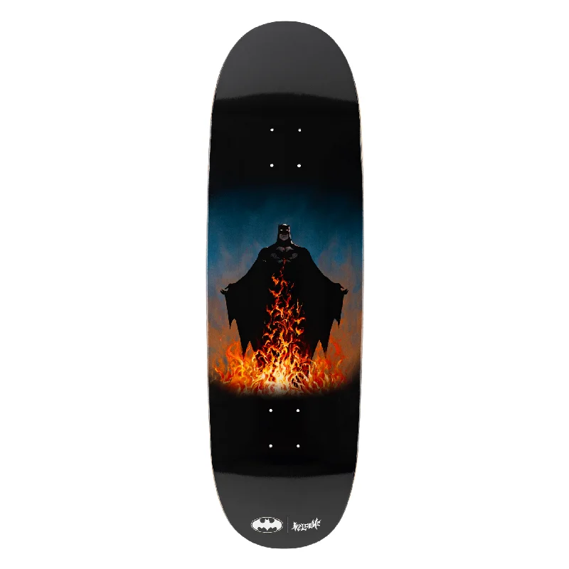 Skateboard Deck For Longboarding-Batman x Welcome - Bat Flames on Boline 2.0 - 9.5"