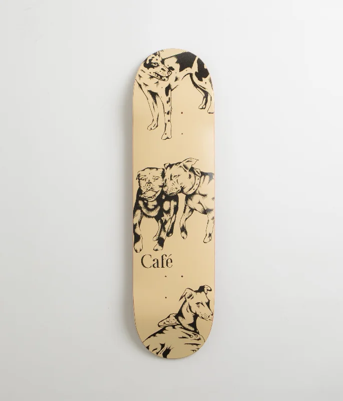 Skateboard Deck For Cruisers-Skateboard Cafe Pooch Deck - Cream - 8.25"