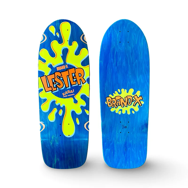 Skateboard Deck For Cruisers-Lester Kasai 10”x30” Limited Edition, HAND PAINTED Deck (1 of 10)