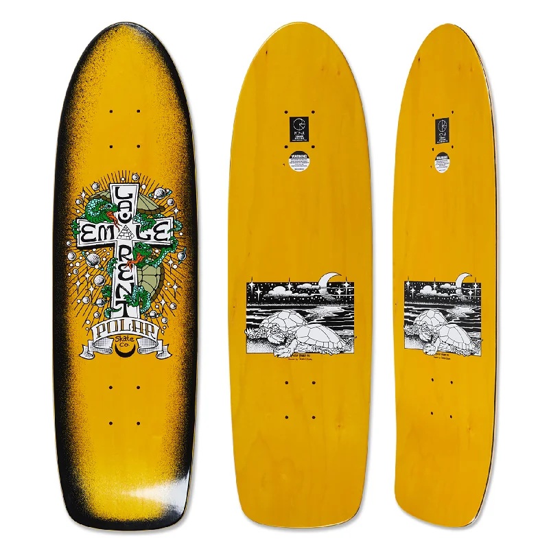 Skateboard Deck With Competitive Edge-Polar Emile Laurent Turtle Town T-Shape Deck - 8.75