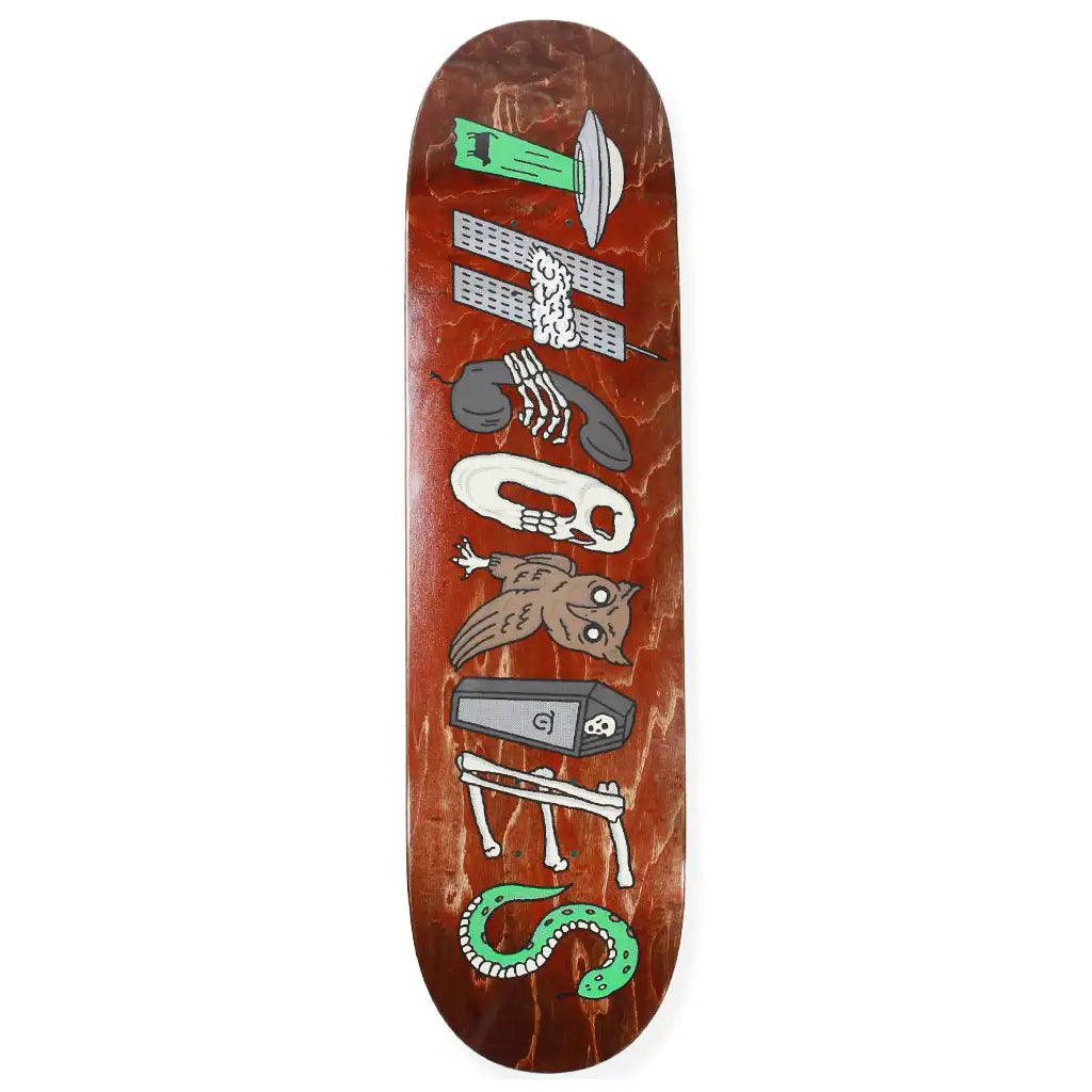 Skateboard Deck For Smooth Slides-THEORIES SKATEBOARDS SYMBOLS DECK 8.25