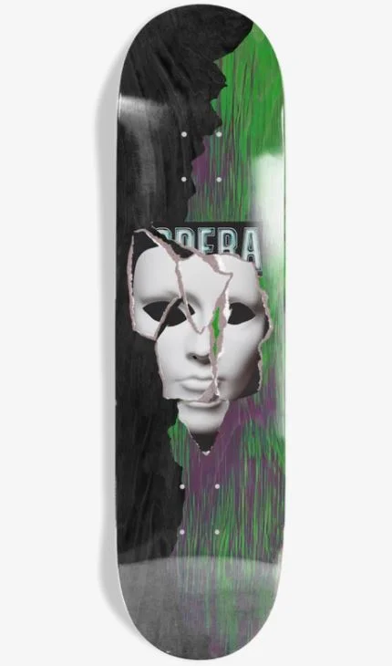 Skateboard Deck With Skatepark-Approved Quality-Opera Deck 8.5 Ransom Kieran Woolley Black Green EX7