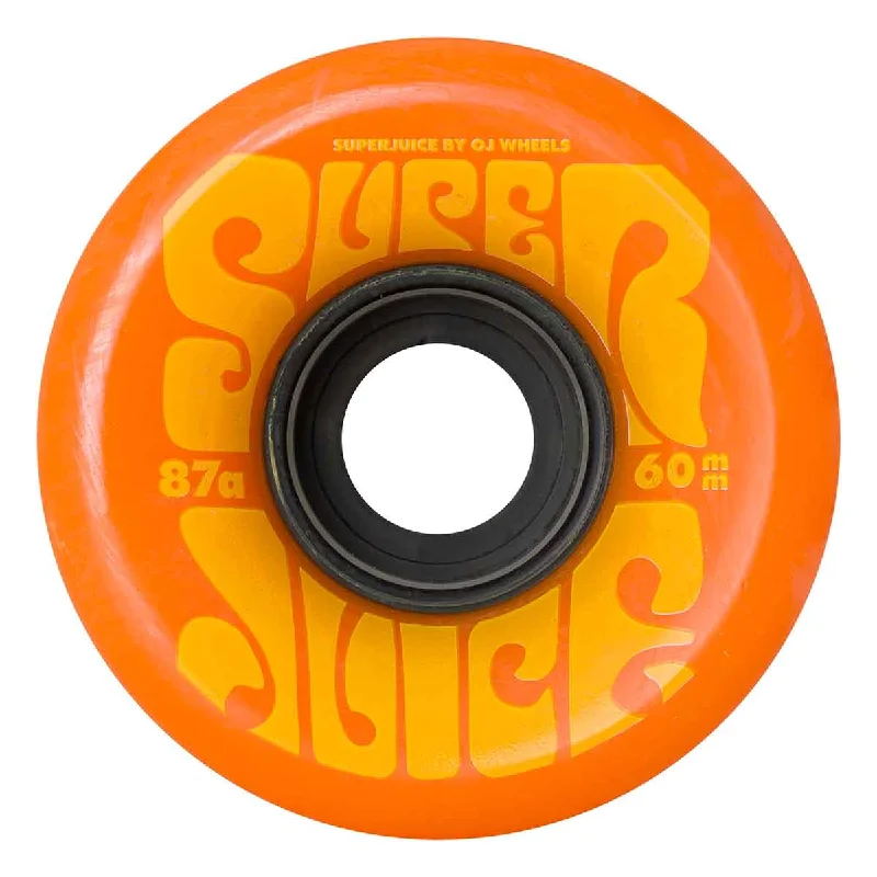 Skateboard Wheels With Maximum Flexibility-OJ WHEELS SUPER JUICE ORANGE YELLOW 87A