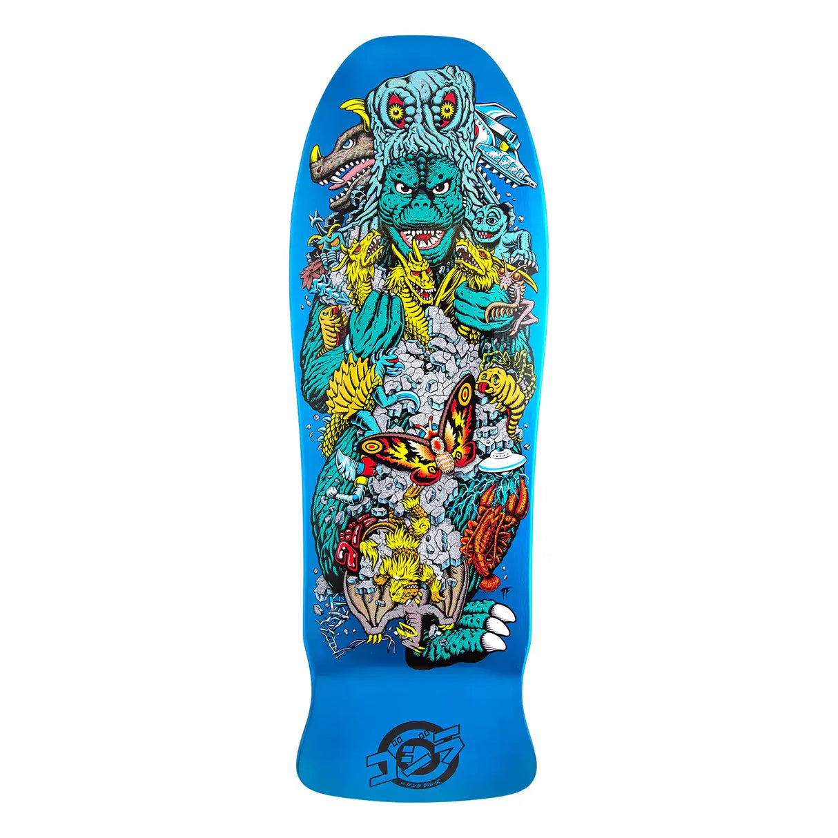 Skateboard Deck With Extra Pop-Santa Cruz Deck 10.135 Godzilla Kaiju Roskopp