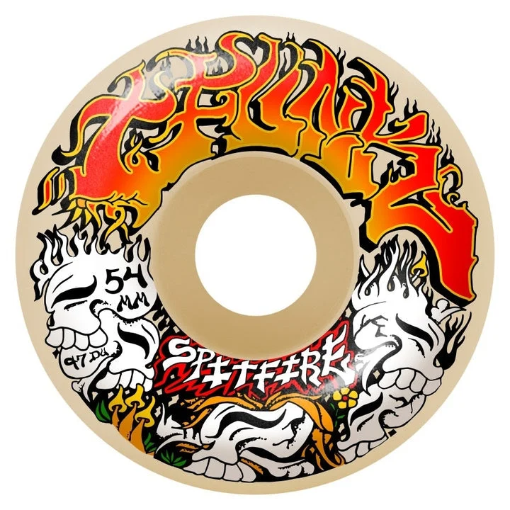 Skateboard Wheels For Maximum Riding Efficiency-Spitfire Formula Four Radial Full 54mm - (Savie) 97D