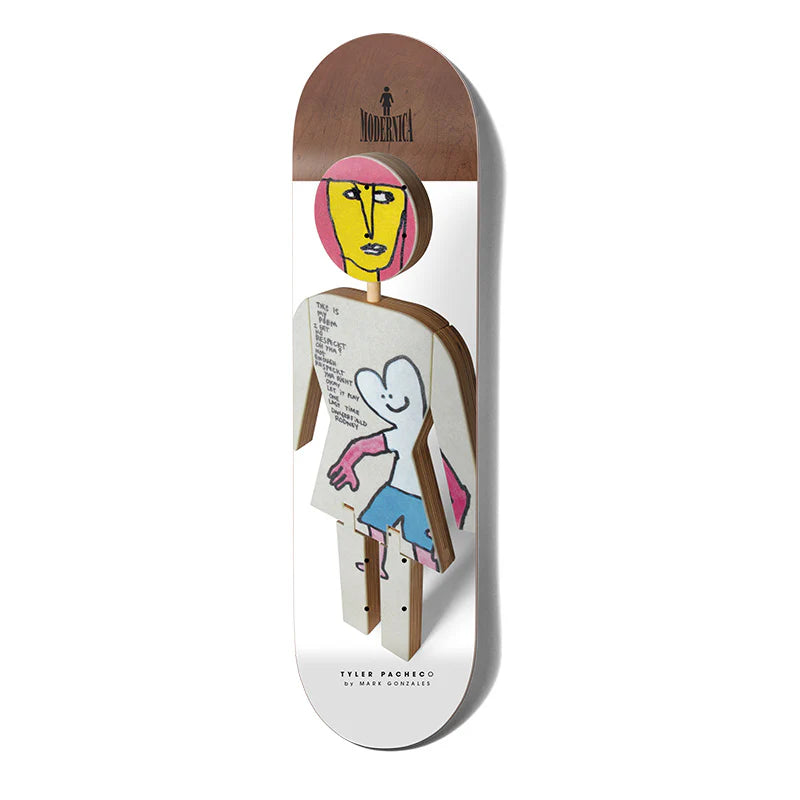 Skateboard Deck For Best Landing Support-Girl x Modernica Pacheco Skateboard Deck